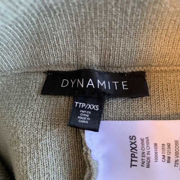 Knitted Khaki Flare Pants - Picture 6 of 6